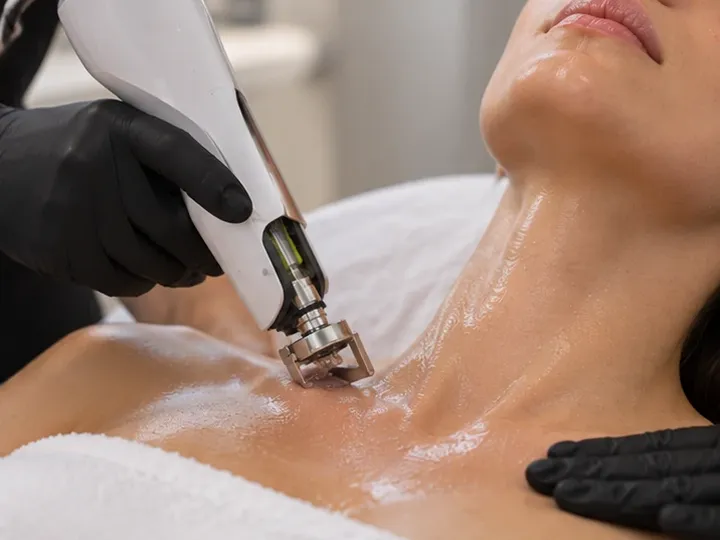 Mesotherapie an Hals und Dekolleté